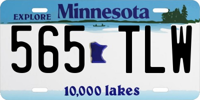 MN license plate 565TLW