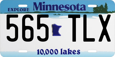 MN license plate 565TLX