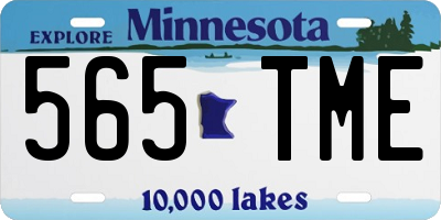 MN license plate 565TME