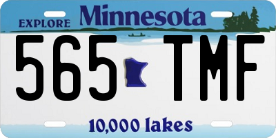 MN license plate 565TMF