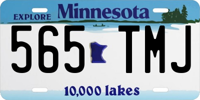 MN license plate 565TMJ