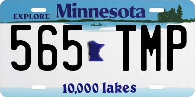 MN license plate 565TMP