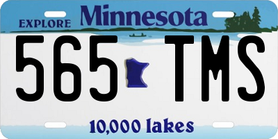 MN license plate 565TMS
