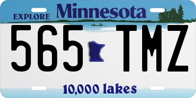 MN license plate 565TMZ