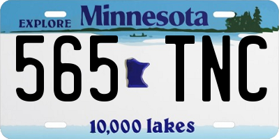 MN license plate 565TNC
