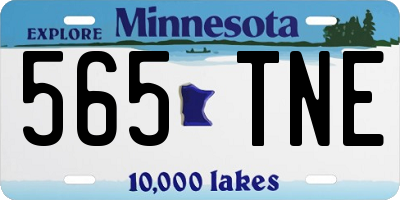 MN license plate 565TNE