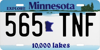 MN license plate 565TNF