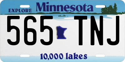 MN license plate 565TNJ