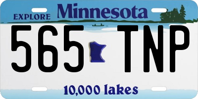 MN license plate 565TNP