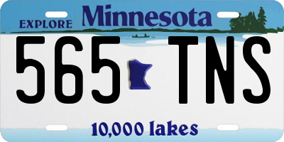 MN license plate 565TNS