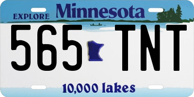 MN license plate 565TNT