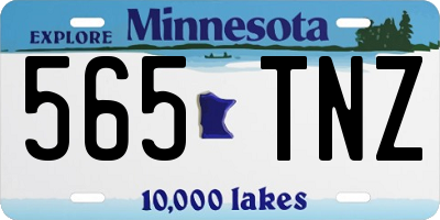 MN license plate 565TNZ