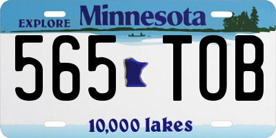 MN license plate 565TOB
