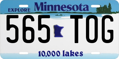 MN license plate 565TOG
