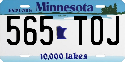 MN license plate 565TOJ