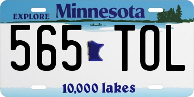 MN license plate 565TOL