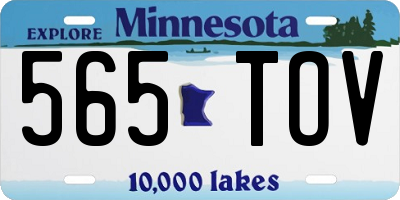 MN license plate 565TOV