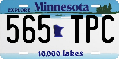 MN license plate 565TPC