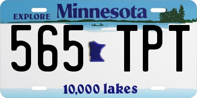 MN license plate 565TPT