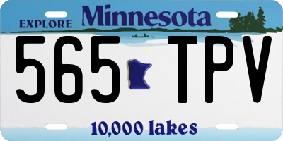MN license plate 565TPV