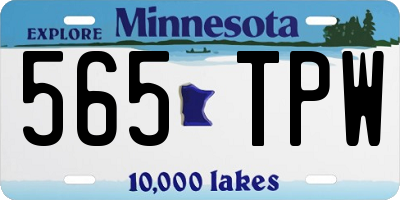 MN license plate 565TPW