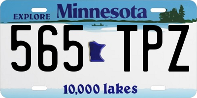 MN license plate 565TPZ