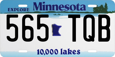 MN license plate 565TQB