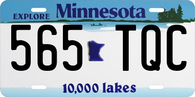 MN license plate 565TQC