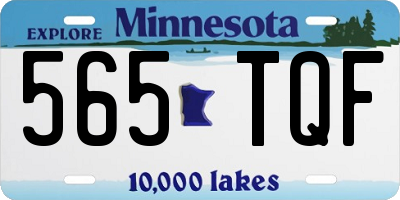 MN license plate 565TQF