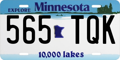 MN license plate 565TQK