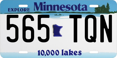 MN license plate 565TQN