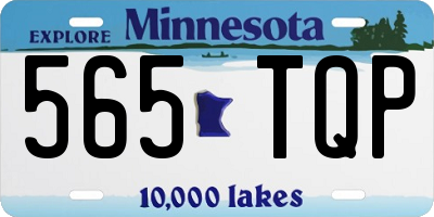 MN license plate 565TQP
