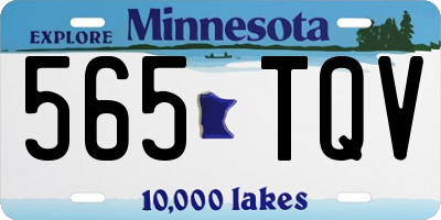 MN license plate 565TQV