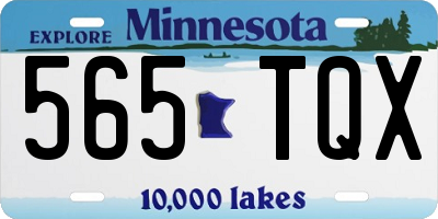 MN license plate 565TQX