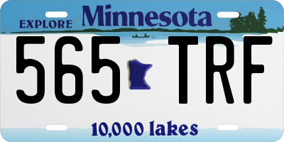 MN license plate 565TRF