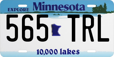 MN license plate 565TRL
