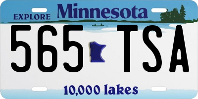 MN license plate 565TSA