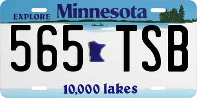 MN license plate 565TSB