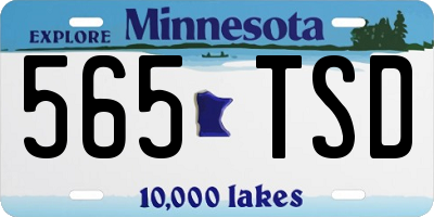 MN license plate 565TSD