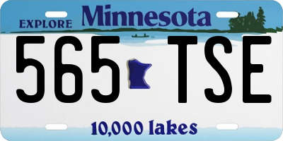 MN license plate 565TSE