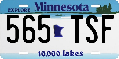 MN license plate 565TSF