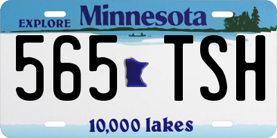 MN license plate 565TSH