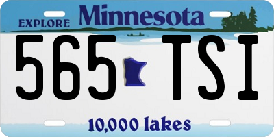 MN license plate 565TSI