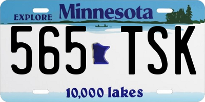 MN license plate 565TSK