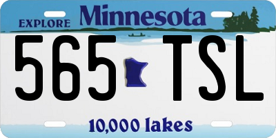 MN license plate 565TSL