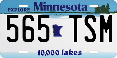 MN license plate 565TSM