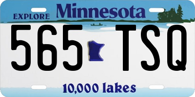 MN license plate 565TSQ