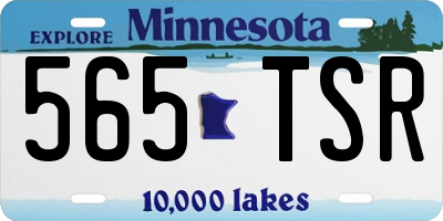 MN license plate 565TSR