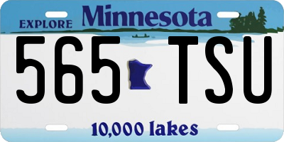 MN license plate 565TSU