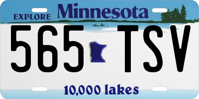 MN license plate 565TSV